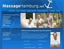 Tablet Screenshot of massagehamburg.net